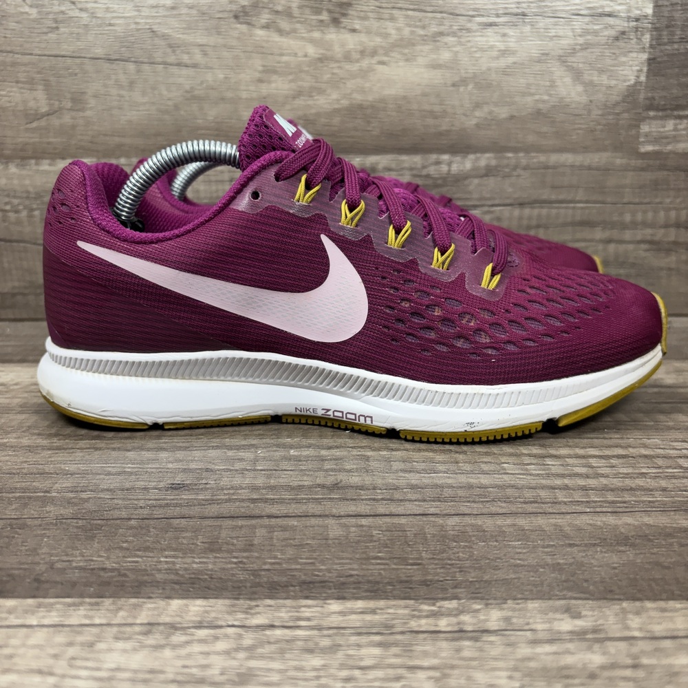 Nike Zoom Pegasus 34 Pink Purple Womens US Size 8.5 880560-607 Running Shoes